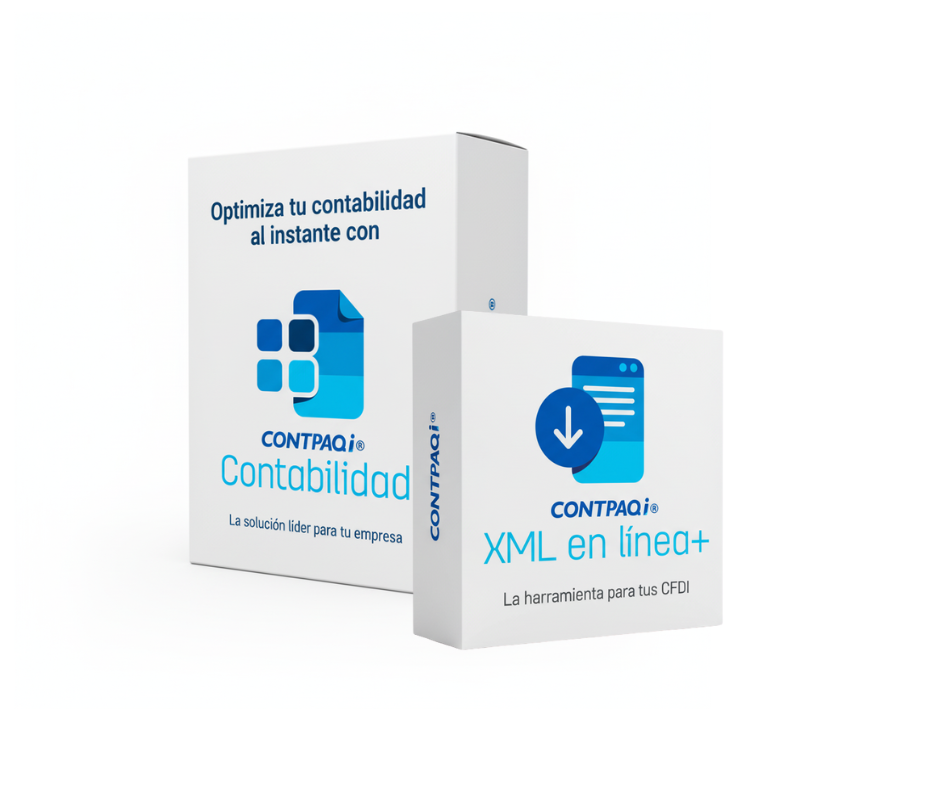 Paquete CONTPAQi Contabilidad v19 y XML en Línea+ v6 tradicional clon